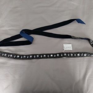 JCrew beaded navy belt
